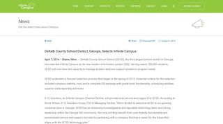 DeKalb County School District, Georgia, Selects Infinite Campus ...
