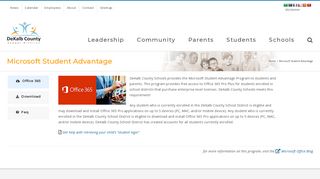 Microsoft Student Advantage - DeKalb County School District