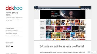 Dekkoo is now available as an Amazon Channel! – Discover great gay ...