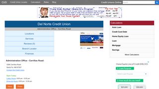 Del Norte Credit Union - Santa Fe, NM - Credit Unions Online