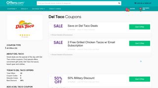 50% off Del Taco Coupons & Specials (Feb. 2019) - Offers.com