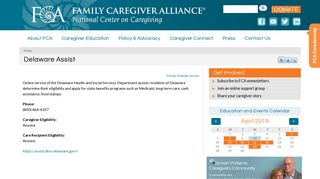 Delaware Assist | Family Caregiver Alliance