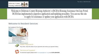 Login to Delaware County Housing Authority Resident Services ...