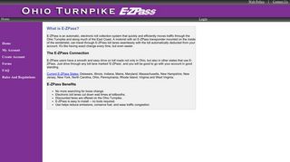 Welcome to Ohio Turnpike E-ZPass Customer Service