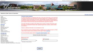 Search for a Business Entity - Delaware Division of Corporations ...