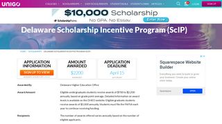 Delaware Scholarship Incentive Program (ScIP) Details - Apply Now ...
