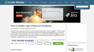 How to Delete Login History on Facebook | It Still Works