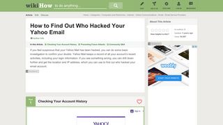 How to Find Out Who Hacked Your Yahoo Email: 9 Steps