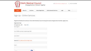 Sign Up - Delhi Medical Council