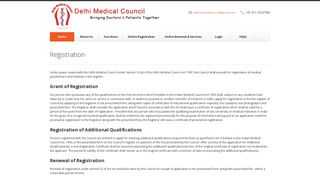 Delhi Medical Council - Registration
