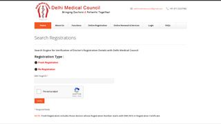 Verification of Doctor's Registration - Delhi Medical Council