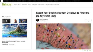 Export Your Bookmarks from Delicious to Pinboard (or Anywhere Else)