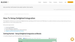 Delighted Integration and Expected Data - Blendo