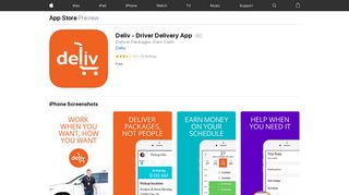 Deliv - Driver Delivery App on the App Store - iTunes - Apple