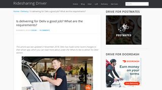 Is delivering for Deliv a good job? What are the ... - Ridesharing Driver