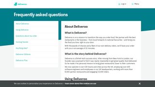 Frequently asked questions - Deliveroo