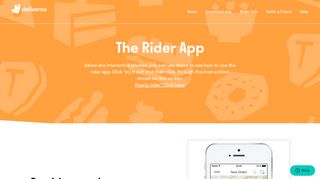 How to use the app - Fee per drop riders - Deliveroo Riders UK ...