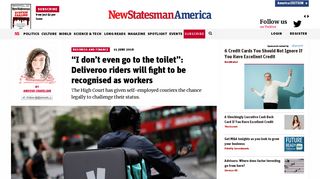 “I don't even go to the toilet”: Deliveroo riders will fight to be ...