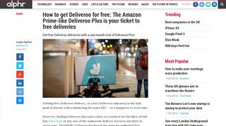 How to get Deliveroo for free: The Amazon Prime-like Deliveroo Plus ...