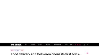 Food delivery app Deliveroo opens its first brick-and-mortar restaurant ...