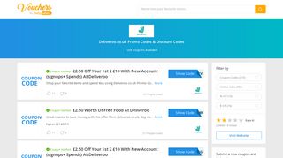 35% Off Deliveroo.co.uk Promo Codes & Discount Codes - March 2019