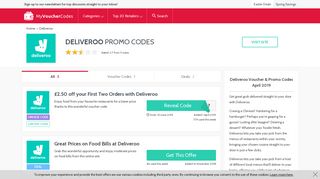 Deliveroo Promo Codes & Voucher Codes - £5 Off | My Voucher Codes