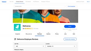 Working at Deliveroo: Employee Reviews | Indeed.com