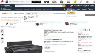 Amazon.com: Dell C7D6F Toner Cartridge B2375dnf/B2375dfw Mono ...