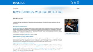 Register for Dell EMC Online Product Support - Customer Support ...