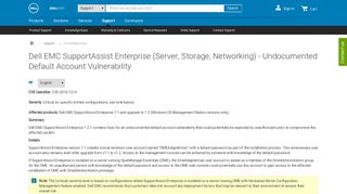 Dell EMC SupportAssist Enterprise (Server, Storage, Networking ...