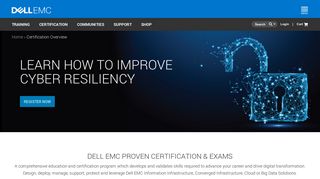 Certification Overview | Dell EMC Education Service - Dell EMC training