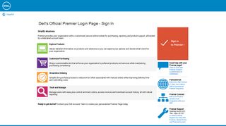 Dell's Official Premier Login Page - Sign In | Dell Dominica