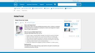 Global Portal User Guide | Dell