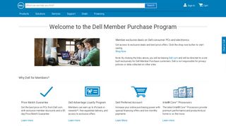 Welcome to the Dell Member Purchase Program | Dell United States