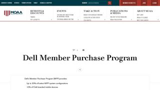 MOAA - Dell Member Purchase Program