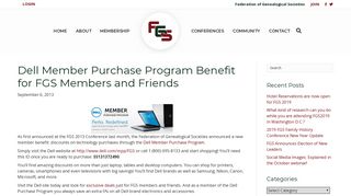 Dell Member Purchase Program Benefit for FGS Members and Friends ...