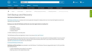 Dell Backup and Recovery | Dell US