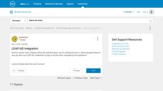 LDAP/AD Integration - Dell Community