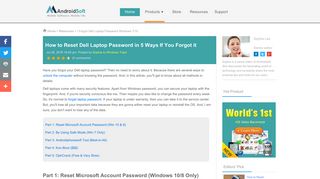 Best Way to Reset Dell Laptop Password in 2018 | Dell Password ...