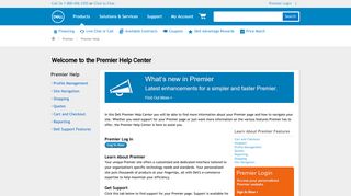 Welcome to the Premier Help Center | Dell