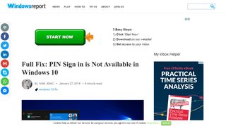 Full Fix: PIN Sign in is Not Available in Windows 10 - Windows Report