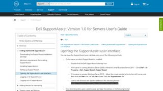 Dell SupportAssist Version 1.0 for Servers User's Guide