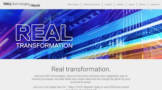 Dell Technologies World 2019 Conference | Las Vegas, April 29 ...
