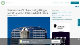 You have a 4% chance of getting a job at Deloitte. This is what it takes ...
