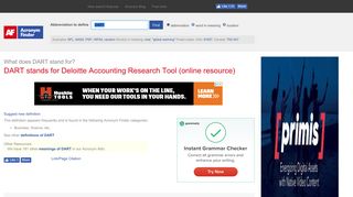 DART - Deloitte Accounting Research Tool (online resource ...