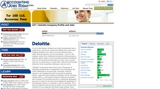 Deloitte Company Profile | AccountingJobsToday.com