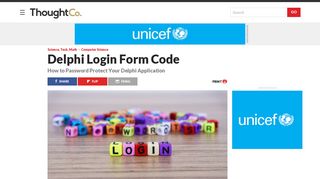 How to Make a Delphi Login Form - ThoughtCo