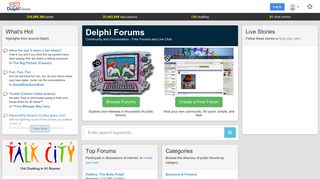 Delphi Forums Login - Welcome! Please log in.