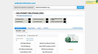 delphinet.delphian.org at WI. DelphiNet - Login - Website Informer