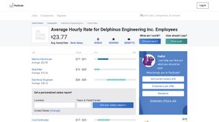 Delphinus Engineering Inc. Wages, Hourly Wage Rate | PayScale